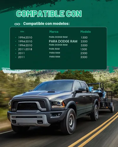 Vista 4 de SCITOO Kit de elevación de nivelación delantera de 2 pulgadas para Dodge 1994-2018 Espaciador de puntal de elevación compatible para Dodge para Ram