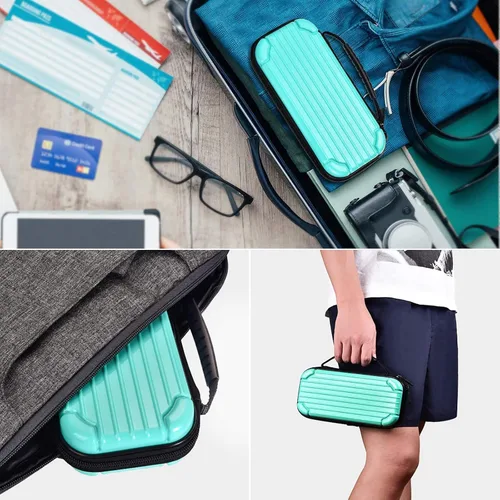 Vista 19 de CALLCASE Carrying Case for Switch Lite with Glass Screen Protector, Portable Hard Shell Travel Case Storage Bag for Switch Lite Console and
