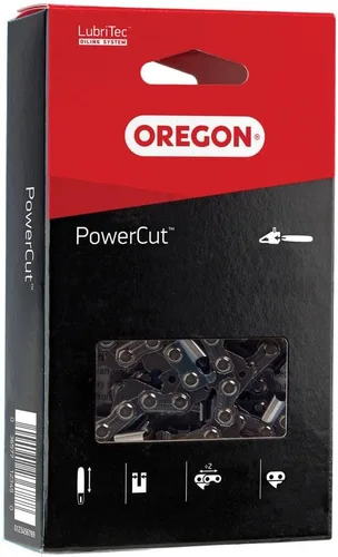 Vista 3 de Oregon 72EXJ072G PowerCut Cadena de sierra de dientes espaciados de 3/8", calibre de 0.050", 20" (Nueva versión de 72JGX072G) Skip Tooth, cadena