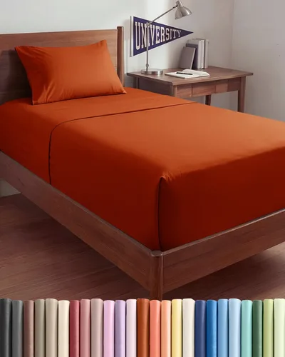 Vista 181 de Sábanas individuales de bolsillo extra profundo, sábanas transpirables y refrescantes de 3 piezas, juego de sábanas de lujo para hotel, suaves, sin