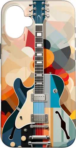 Vista 23 de Electric Guitar Abstract Art Cover Phone Case for iPhone 17