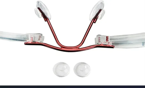 Vista 3 de BEHLINE - 5 pares de almohadillas de nariz de repuesto para marco, para marco de gafas sin marco, protectores de nariz de silicona suave