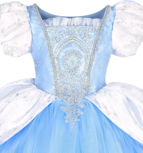 Vista 4 de Axaxa Princess Dress Up Birthday Party Fairy Costume for Toddler Girls Special Occasion Dresses