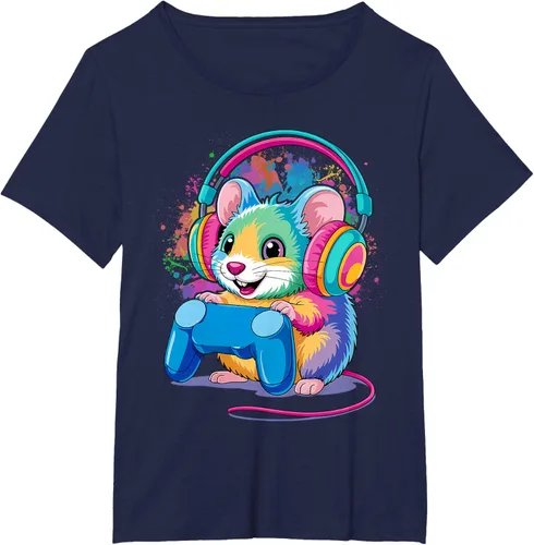 Vista 12 de Mouse Gaming Animal Video Games Funny T-Shirt