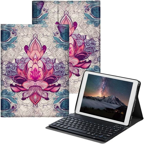 Vista 11 de Funda para Samsung Galaxy Tab S6 Lite 2022/2020 con teclado inalámbrico desmontable y soporte ajustable para proteger la tableta para Samsung Galaxy