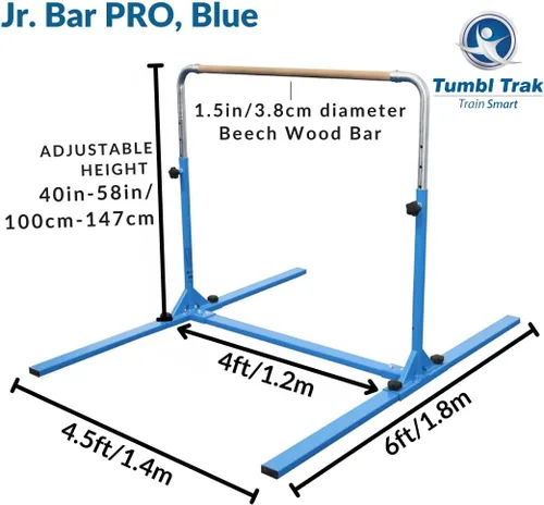 Vista 2 de Tumbl Trak barra para gimnasia acrobática para niños PRO