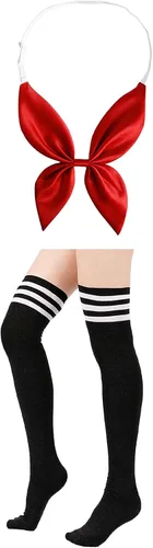 Vista 4 de Juego de calcetines de anime japonés con diseño de marinero JK Harajuku