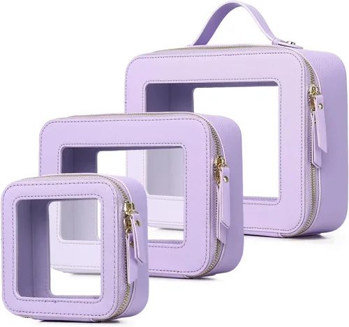 Vista 54 de Bolsa de maquillaje transparente (negro L)