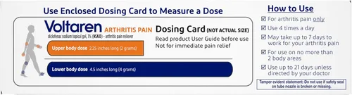 Vista 16 de VOLTAREN Gel de dolor de artritis voltaren para alivio de dolor de artritis tópica, no se necesita prescripción - Tubos de 3.5 oz / 100 g