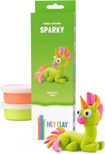 Vista 12 de HEY CLAY Forest Animals - Claymate Bear - Kit de arcilla seca al aire con 3 latas y herramientas de escultura con divertidas instrucciones