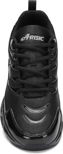 Vista 5 de Zapatos de trabajo antideslizantes para hombres y mujeres, tenis impermeables para hombre, cómodos zapatos de chef para restaurante, zapatos