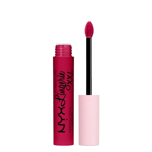 Vista 19 de Nyx - Maquillaje profesional; labial líquido de la línea Lingerie XXL, mate, Undress'd (Color rosa en tono desnudo)