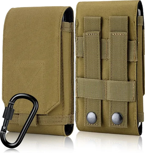 Vista 11 de Funda táctica Molle para teléfono, funda resistente para cinturón de bucle para iPhone 17 Pro Max/16 Pro Max/16 Plus/16 Pro/16/15 Pro Max/14 Pro