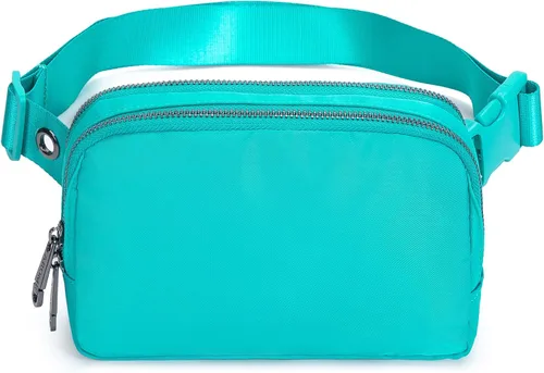 Vista 8 de AROME Mini bolsa de cinturón para mujer, riñonera de moda, cangurera cruzada con extensor de correa para mujeres y hombres, bolsa de cintura