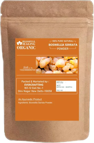 Vista 2 de Blessfull Healing Boswellia Serrata Orgánica Polvo 100% Puro Natural 100 Gramos / 3.52 oz