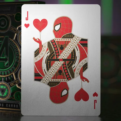 Vista 4 de theory11 Cartas de juego Avengers Edición Verde Premium - Juego de cartas de Marvel Studios de The Infinity Saga