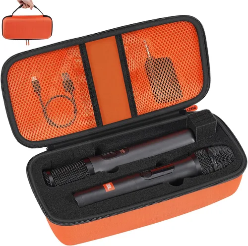 Vista 12 de Funda de micrófono inalámbrico compatible con el sistema de dos micrófonos Negro