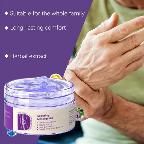 Vista 2 de 2 unidades de gel morado para articulaciones, crema de masaje relajante, actividades articulares en todo el cuerpo, alivia las rodillas, el lumbar