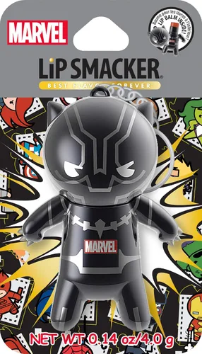 Vista 5 de Lip Smacker Marvel Black Panther Bálsamo Labial Saborizado en Llavero, Sabor Mandarina (Paquete de 2)