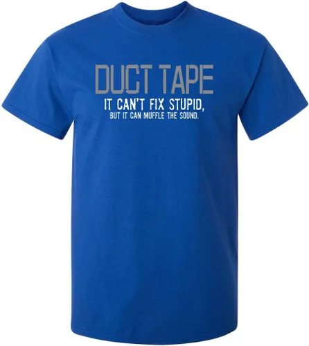 Vista 11 de Duct Tape It Can't Fix Stupid But It Can Muffle The Sound T Shirt Negro