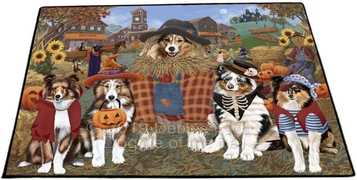 Vista 24 de Doggie of the Day Shetland Sheepdogs Floor Mat - Carnival Kissing Booth - Best Dog Doormat - Protector Decor - Unique Portrait Art - Premium Quality