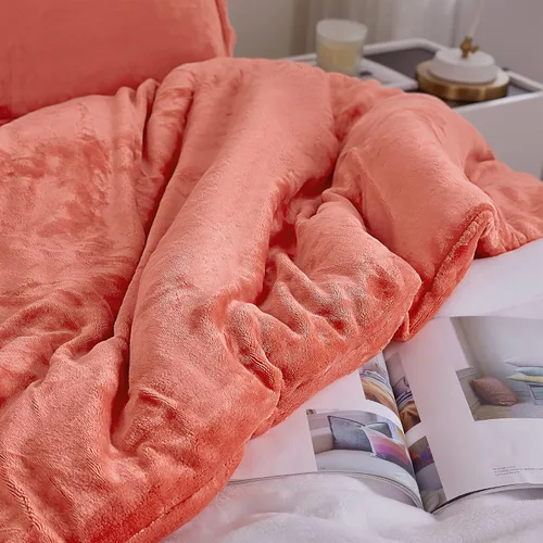 Vista 3 de Byourbed The Original Plush - Edredón Queen extragrande Coma Inducer® - Coral vivo