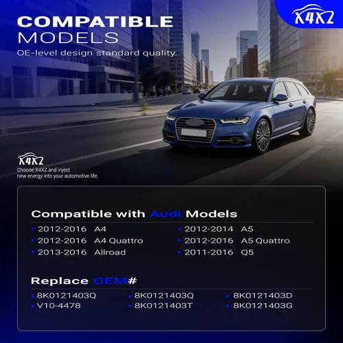 Vista 2 de 8K0121403Q Tanque de expansión del radiador del depósito del refrigerante del motor delantero con tapa y sensor presurizados para 2011-2016 AUDI A4