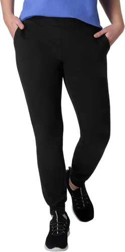 Vista 11 de Hanes Pantalones deportivos para mujer - EcoSmart Fleece Joggers - Pantalones de descanso sin bolsillos con parte inferior abierta - Tallas Ébano