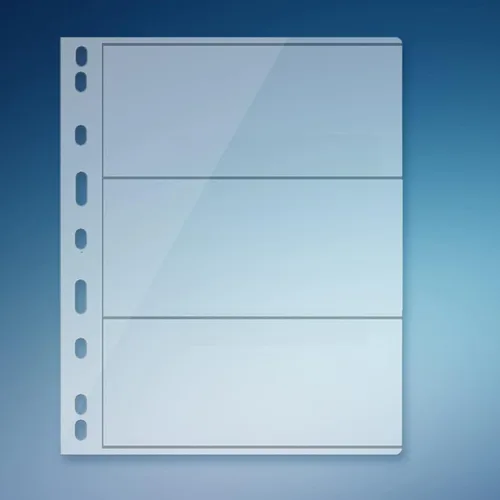 Vista 2 de MUDOR Fundas para moneda para carpeta, sin PVC, páginas para billetes de dólar 10 hojas, sin ácidos, fundas para dinero para coleccionistas, se