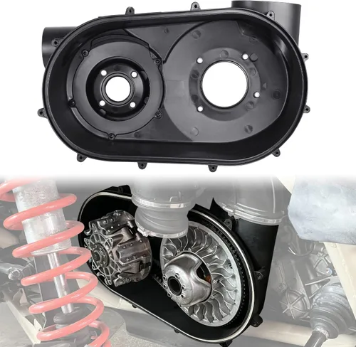Vista 2 de Cubierta de embrague exterior e interior X3, cubierta de cinturón de transmisión de la placa trasera del embrague de guía de aire CVT compatible