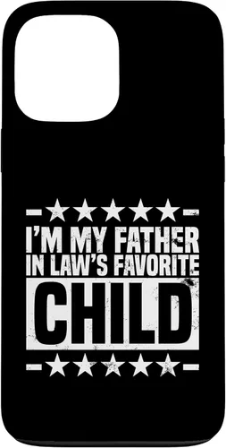 Vista 24 de My Father in Laws Favorite Child, Funny Parent Joke Humor Case for iPhone 16