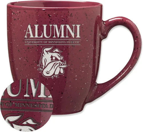 Vista 86 de Rico Industries NCAA Illinois Fighting Illini Alumni - Taza de café de cerámica moteada grabada con láser de 16 onzas