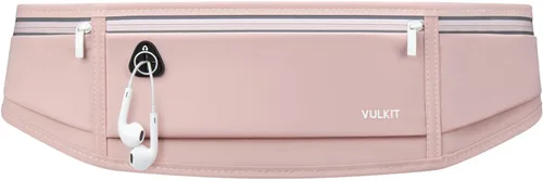 Vista 8 de VULKIT Cinturón delgado para correr para mujeres y hombres, soporte para teléfono celular para correr, riñonera de entrenamiento, bolsa de correr