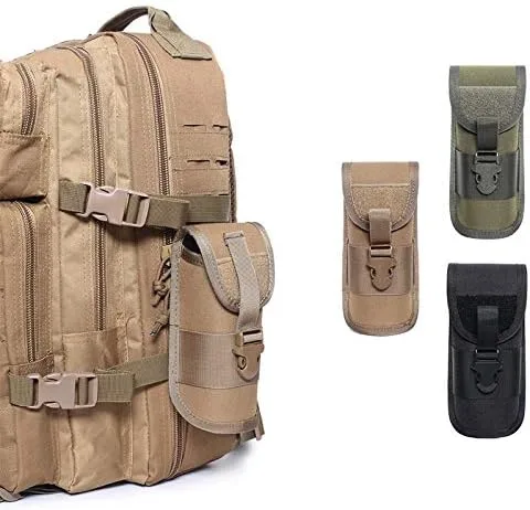 Vista 6 de MOLLE - Funda táctica duradera para lentes de sol, estilo militar, con hebilla