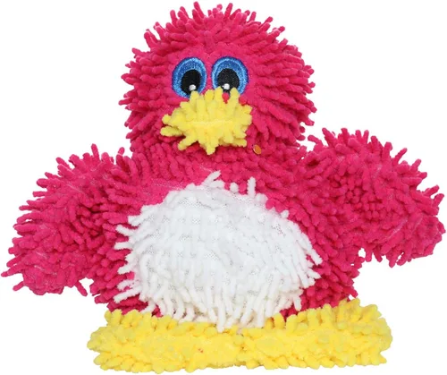 Vista 8 de MIGHTY® Paquete de 2 juguetes pequeños de microfibra para perros Panda Juguete de peluche ultra duradero con múltiples capas y costuras