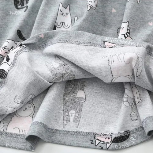 Vista 3 de ENJOYNIGHT - Conjunto de pijama para mujer, ropa de dormir de algodón con camiseta y pantalones capri, lindos pijamas