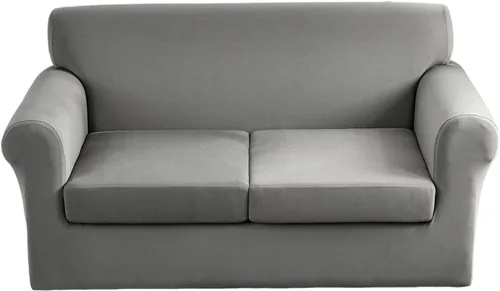 Vista 37 de Fundas elásticas para sofá de 1/2/3 cojines, funda estampada con fundas de cojín de asiento separadas, fundas de sofá lavables, protector de muebles