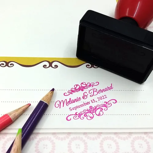 Vista 3 de Sello de negocios personalizado, sello de firma personalizado, sello de diseño de huella de perro de mascota, sello de nombre comercial, hecho a