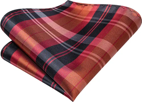 Vista 129 de Dubulle Corbata tejida de cachemira para hombre y gemelos de pañuelo para hombre, conjunto de gemelos para boda formal y negocios