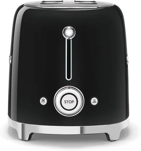 Vista 8 de Smeg Paquete de cafetera de goteo retro y tostador de 2 rebanadas (negro)