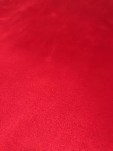 Vista 2 de Tejido de microgamuza rojo brillante con respaldo de espuma para interiores de automóvil, forro de techo y panel de microgamuza carmesí, 108 x 60