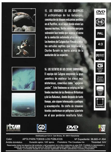 Vista 2 de El Mundo Submarino 8 los Dragones de las Galápagos + los Secretos de las Cuevas Marinas