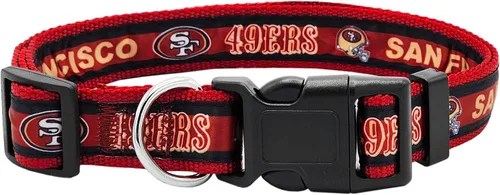 Vista 25 de Collar para mascotas Pets First con licencia NFL Arizona Cardinals, pequeño - Collar para perros resistente, fuerte y duradero. Disponible en 31