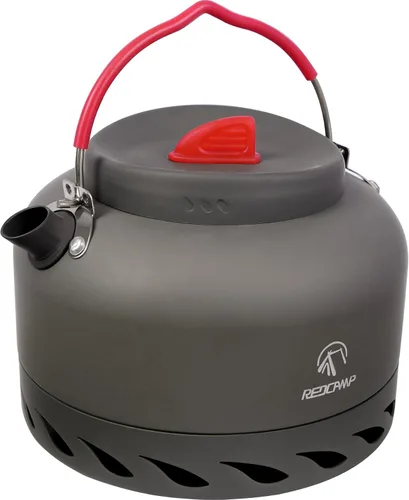 Vista 12 de REDCAMP Mini hervidor de agua al aire libre de 0.8L, olla de agua de aluminio con bolsa de transporte, caldera de té ligera compacta