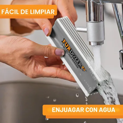 Vista 9 de FurDozer - Removedor de pelo de mascotas y herramientas de detallado automático, removedor de pelo de gatos y perros para alfombras, interiores