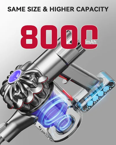 Vista 4 de morpilot Batería de repuesto recargable de 21.6V 8000mAh para Dyson V6