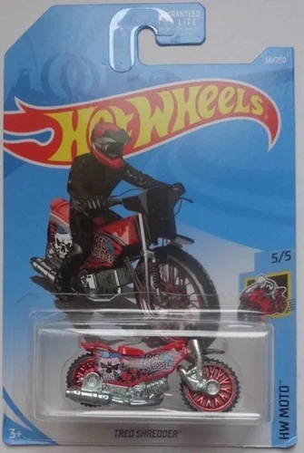 Vista 2 de Hot Wheels 2019 HW Moto Tred Shredder (Dirt Bike) 38/250 Red