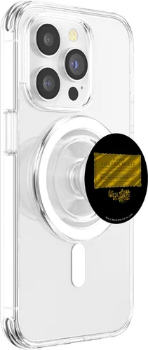 Vista 3 de Willy Wonka y la fábrica de chocolate, los PopSockets Golden Ticket MagSafe PopGrip para iPhone