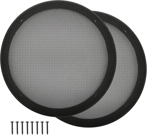 Vista 8 de Cubiertas para parrilla de altavoz de 3 pulgadas, protector de subwoofer para altavoz de automóvil, marco de plástico ABS con malla metálica
