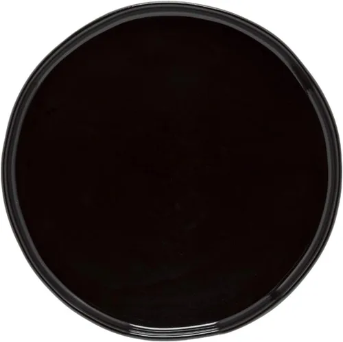 Vista 8 de Costa Nova Plato de pan de cerámica de 6 pulgadas, colección Lagoa Eco Gres, negro, apto para microondas y lavavajillas, acristalamiento seguro